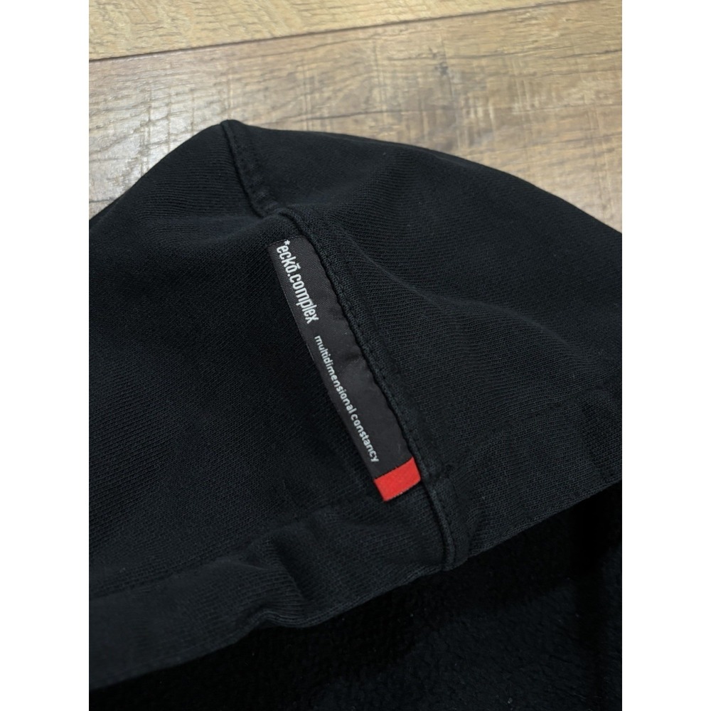 Vintage Y2k Ecko Unltd. Logo Stitched Hoodie Black Red XXL Skater Hip-Hop - Picture 5 of 12
